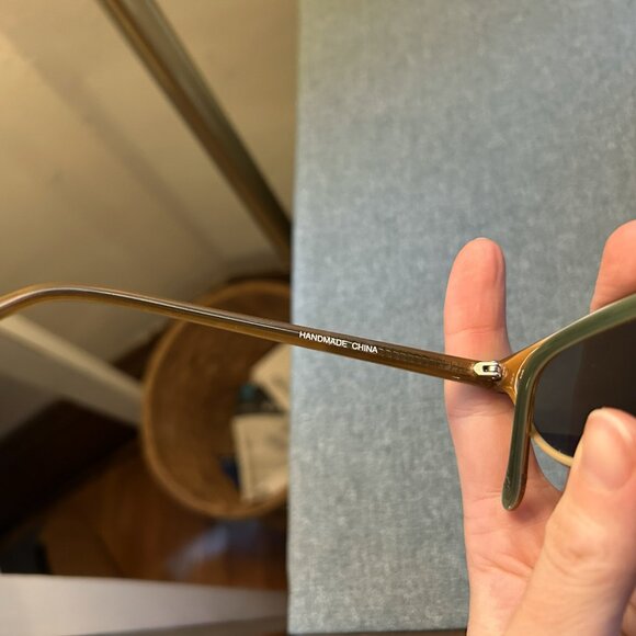 Vintage Enzo Angiolini italian cat eye two tone sunglasses main image 5